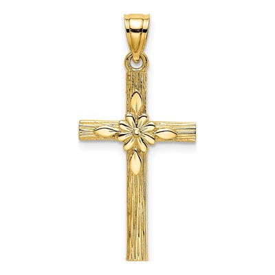 14K Yellow Gold Cross Pendant