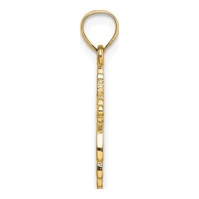 14K Yellow Gold Cross Pendant – view 3