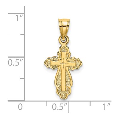 14K Yellow Gold Cross Pendant – view 4