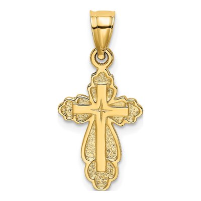 14K Yellow Gold Cross Pendant