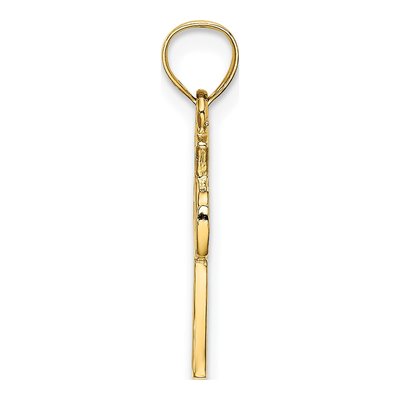 14K Yellow Gold Cross Eternity Charm – view 3