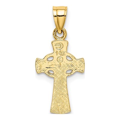 14K Yellow Gold Cross Eternity Charm – view 5
