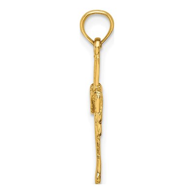 14K Yellow Gold Cross Pendant – view 3