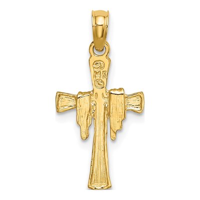 14K Yellow Gold Cross Pendant – view 5