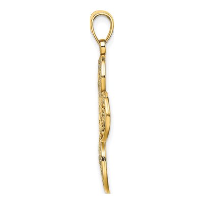 14K Yellow Gold Filigree Cross Pendant – view 3