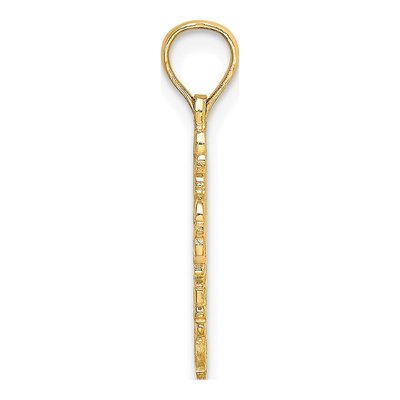 14K Yellow Gold Cut-Out Cross Pendant – view 3