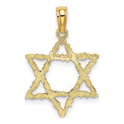 14K Yellow Gold Star of David Pendant – view 5