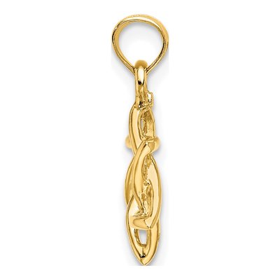 14K Yellow Gold Star of David Pendant – view 3