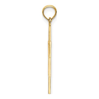 14K Yellow Gold Star of David Chai Charm – view 3