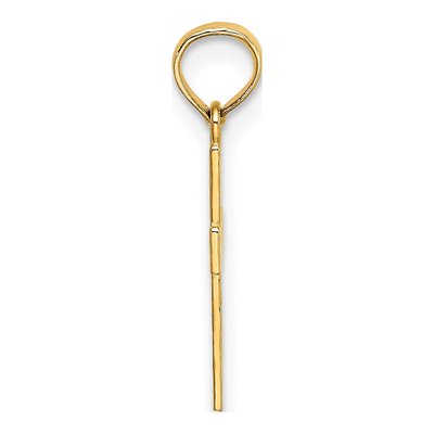 14K Yellow Gold Small Textured Cross Charm – view 3
