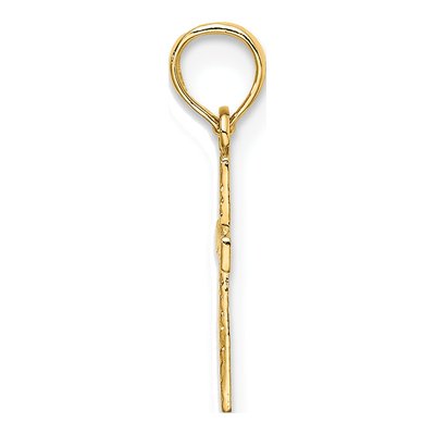 14K Yellow Gold Mini Cross Charm – view 3