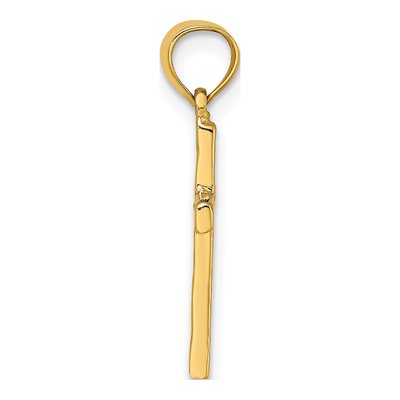 14K Yellow Gold Cross Pendant – view 3