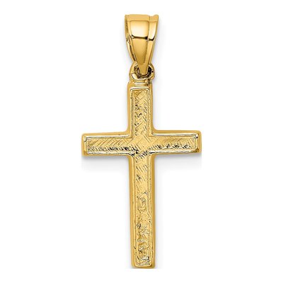 14K Yellow Gold Cross Pendant – view 5