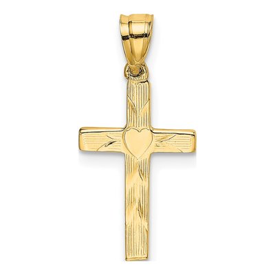 14K Yellow Gold Cross Pendant