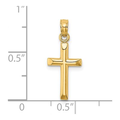 14K Yellow Gold Cross Pendant – view 4
