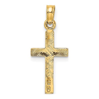 14K Yellow Gold Cross Pendant – view 5