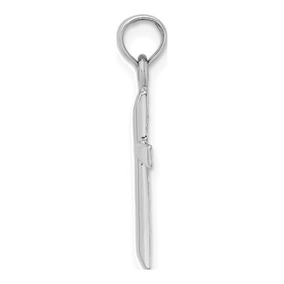 14K White Gold Cross Pendant – view 3
