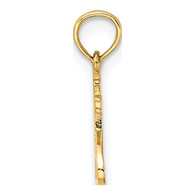 14K Yellow Gold TRY Jesus Pendant – view 3
