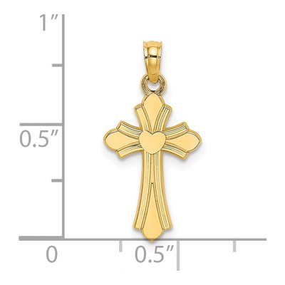 14K Yellow Gold Cross Pendant – view 4
