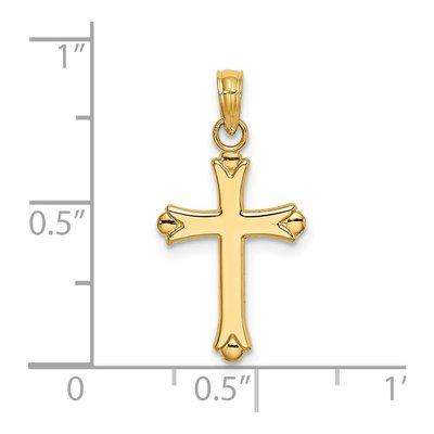 14K Yellow Gold Cross Pendant – view 4
