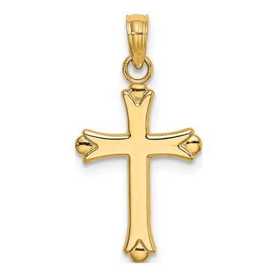 14K Yellow Gold Cross Pendant
