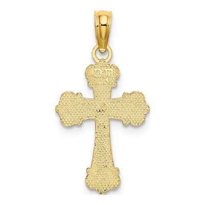 14K Yellow Gold Cross Charm – view 5