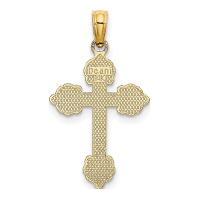 14K Yellow Gold Fancy Cross Pendant – view 5