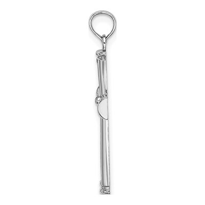 14K White Gold Cut-Out Cross Pendant – view 3