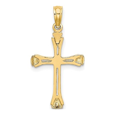 14K Yellow Gold Cut-Out Cross Pendant – view 5