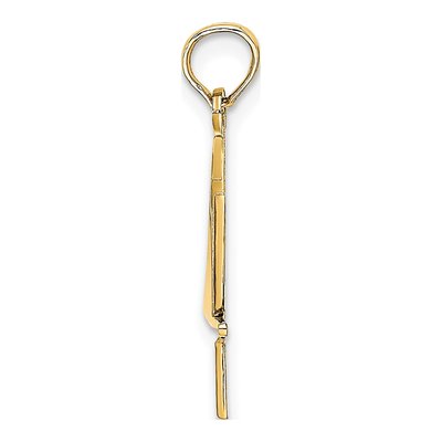 14K Yellow Gold Star of David Chai Pendant – view 3