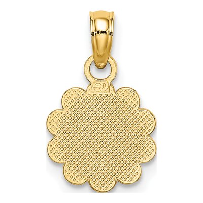14K Yellow Gold Praying Hands Cross Charm – view 5
