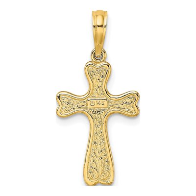 14K Yellow Gold Cross Charm – view 5