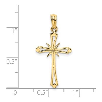 14K Yellow Gold Cross Pendant – view 4