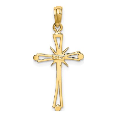 14K Yellow Gold Cross Pendant – view 5