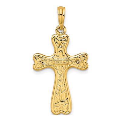 14K Yellow Gold Cross Charm – view 5