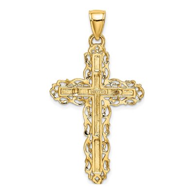 14K Yellow Gold Cross Charm – view 5