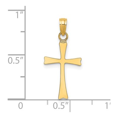 14K Yellow Gold Cross Pendant – view 4