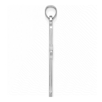 14K White Gold Cut-Out Cross Pendant – view 3