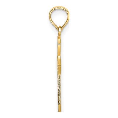 14K Yellow Gold Cross Pendant – view 3