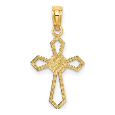 14K Yellow Gold Cross Pendant – view 5