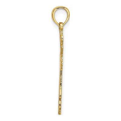 14K Yellow Gold Cross Charm – view 3