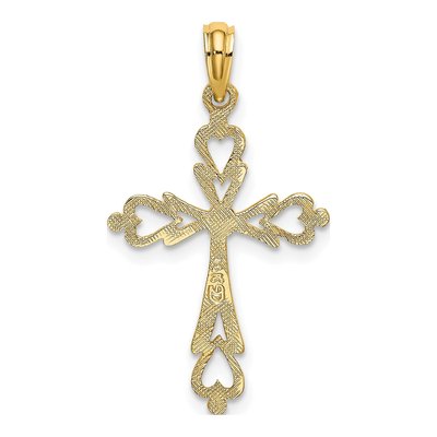 14K Yellow Gold Cross Charm – view 5