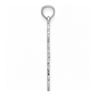 14K White Gold Cut-Out Cross Pendant – view 3