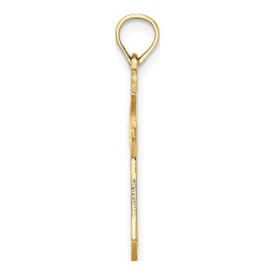 14K Yellow Gold Filigree Cross Pendant – view 3