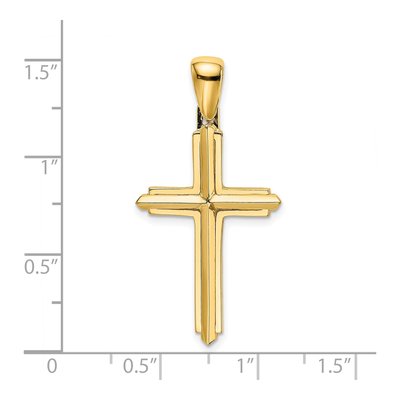 14K Yellow Gold Cross Pendant – view 4