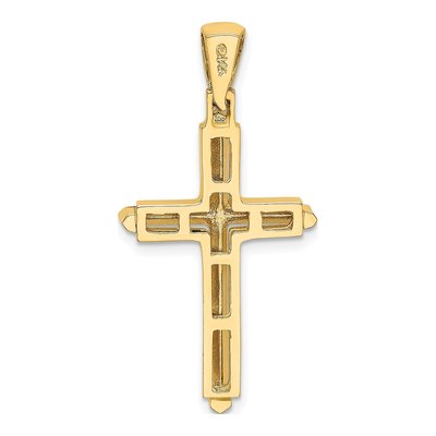 14K Yellow Gold Cross Pendant – view 5