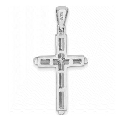 14K White Gold Cross Pendant – view 5