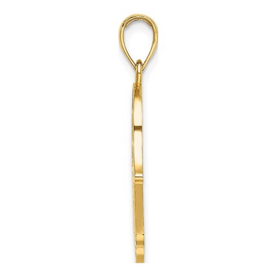 14K Yellow Gold Chamseh Star of David Charm – view 3