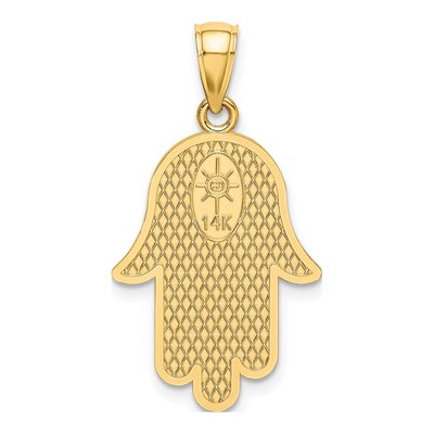 14K Yellow Gold Chamseh Star of David Charm – view 5