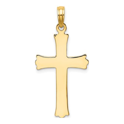 14K Yellow Gold Cross Starburst Pendant – view 5